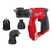 Дриль-шуруповерт акумуляторний MILWAUKEE, M12 FDDXKIT-0X, 34Нм (4 насадки FIXTEC, кліпса для ременя, HD кейс)