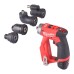 Дриль-шуруповерт акумуляторний MILWAUKEE, M12 FDDXKIT-0X, 34Нм (4 насадки FIXTEC, кліпса для ременя, HD кейс)