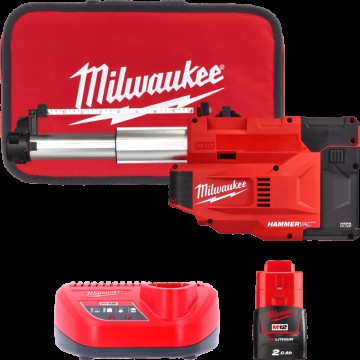 Система видалення пилу для перфораторів акумуляторна MILWAUKEE, M12 UDEL-201B, L-клас (зарядний пристрій С12 С, 1 акумулятор М12
