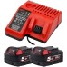 Енергокомплект Li-Ion MILWAUKEE, M18 NRG-502С (зарядний пристрій M12-18FC, 2 акумулятори М18 В5 5Аг)