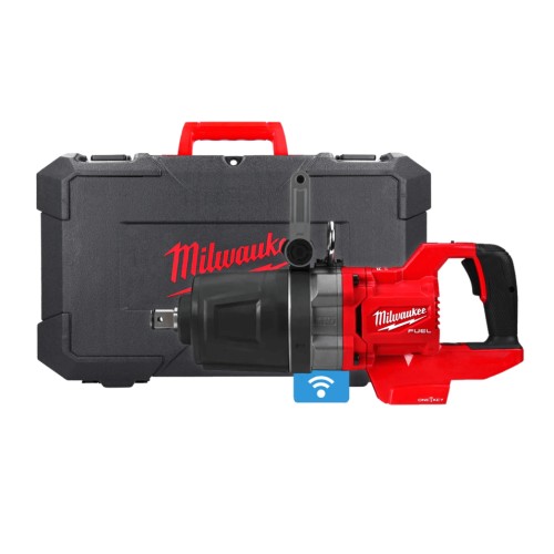 Гайковерт акумуляторний безщітковий 1'' MILWAUKEE, M18 ONEFHIWF1DS-0C, 2711Нм, з кільцем (каркас, кейс)