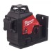 Нівелір лазерний 3D акумуляторний MILWAUKEE, M12 3PL-401C (360 градусів, зелений промінь) (зарядний пристрій С12 С, 1 акумулятор