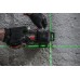 Нівелір 3D лазерний акумуляторний MILWAUKEE, M12 3PL-0C (360 градусів, зелений промінь) (каркас, аксесуари, кейс)