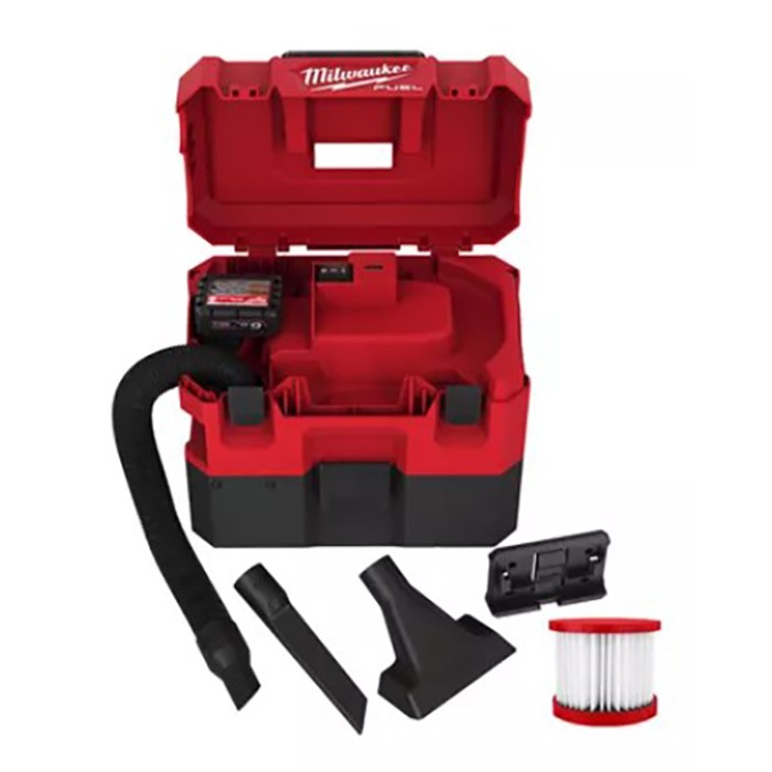 Пилосос акумуляторний MILWAUKEE, M12 FVCL-0, для рідини та сухого сміття (каркас, аксесуари, картонне пакування) Пилосос акумуляторний MILWAUKEE, M12 FVCL-0, для рідини та сухого сміття (каркас, аксесуари, картонне пакування)