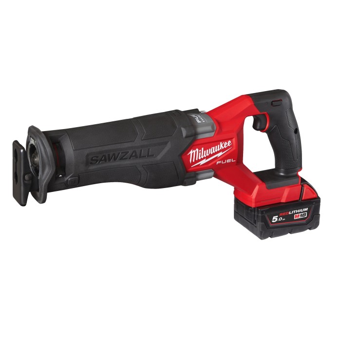 Пила шабельна акумуляторна безщіткова MILWAUKEE, M18 FHZ-502X (зарядний пристрій M12-18 FC, 2 акумулятори М18 В5 5Аг, полотно, H Пила шабельна акумуляторна безщіткова MILWAUKEE, M18 FHZ-502X (зарядний пристрій M12-18 FC, 2 акумулятори М18 В5 5Аг, полотно, H