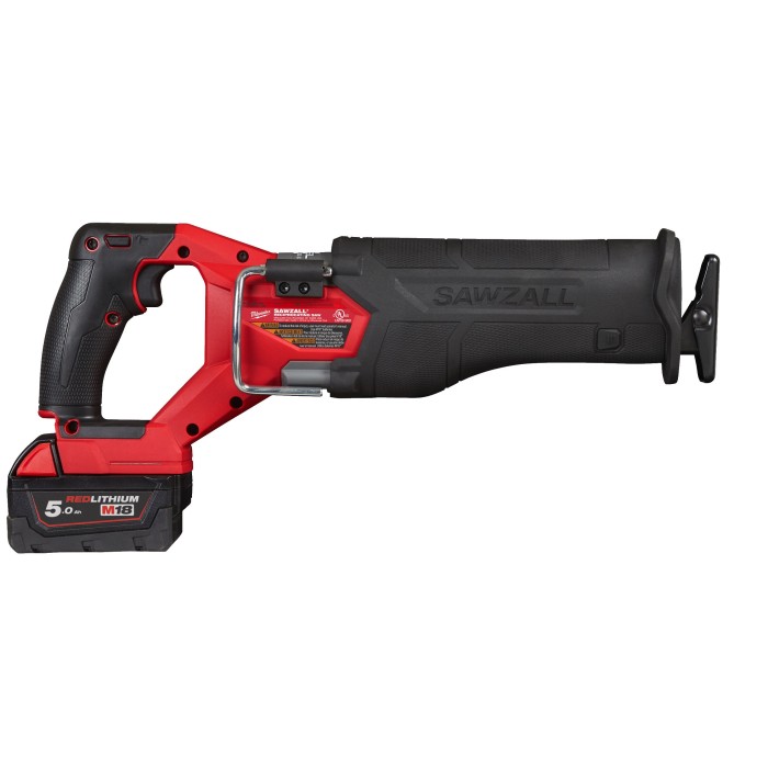 Пила шабельна акумуляторна безщіткова MILWAUKEE, M18 FHZ-502X (зарядний пристрій M12-18 FC, 2 акумулятори М18 В5 5Аг, полотно, H Пила шабельна акумуляторна безщіткова MILWAUKEE, M18 FHZ-502X (зарядний пристрій M12-18 FC, 2 акумулятори М18 В5 5Аг, полотно, H