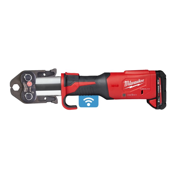 Обтискач гідравлічний акумуляторний для труб MILWAUKEE, M18 ONEBLHPT-302C (зарядний пристрій М12-18 FC, 2 акумулятори М18 НВ3 3А Обтискач гідравлічний акумуляторний для труб MILWAUKEE, M18 ONEBLHPT-302C (зарядний пристрій М12-18 FC, 2 акумулятори М18 НВ3 3А