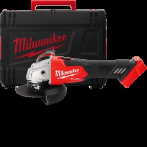 Шліфмашина кутова - болгарка акумуляторна безщіткова MILWAUKEE, M18 FSAG125X-0X, діаметр 125мм (каркас, антивібраційна бокова ру