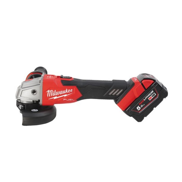 Шліфмашина кутова - болгарка акумуляторна безщіткова MILWAUKEE, M18 FSAG125XB-502X, 1200Вт, діаметр 125мм (зарядний пристрій M12 Шліфмашина кутова - болгарка акумуляторна безщіткова MILWAUKEE, M18 FSAG125XB-502X, 1200Вт, діаметр 125мм (зарядний пристрій M12