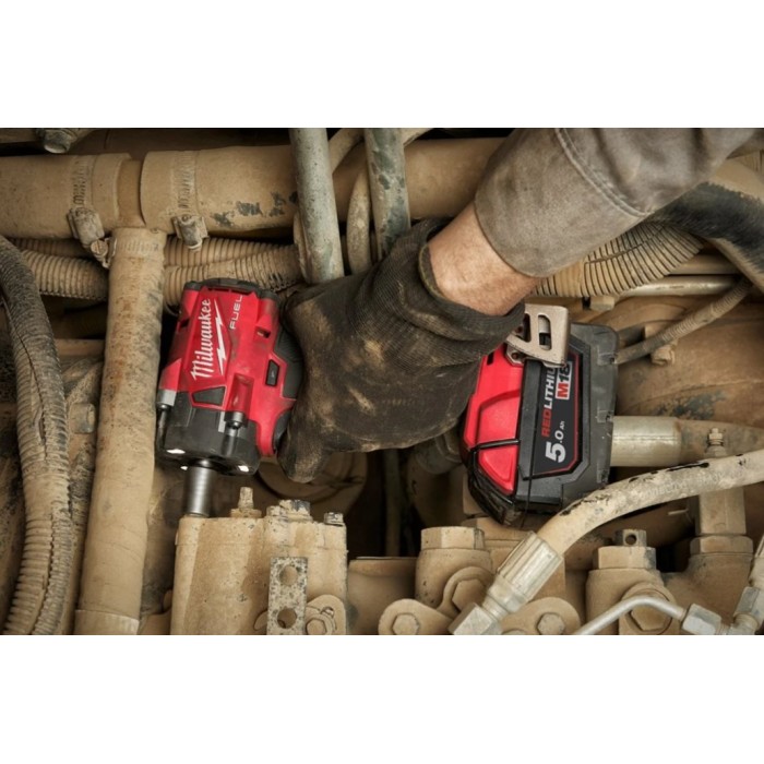 Гайковерт акумуляторний безщітковий 1/2'' MILWAUKEE, M18 FIW2P12-502X, 339Нм, з піном (зарядний пристрій M12-18 FC, 2 акумулятор Гайковерт акумуляторний безщітковий 1/2'' MILWAUKEE, M18 FIW2P12-502X, 339Нм, з піном (зарядний пристрій M12-18 FC, 2 акумулятор