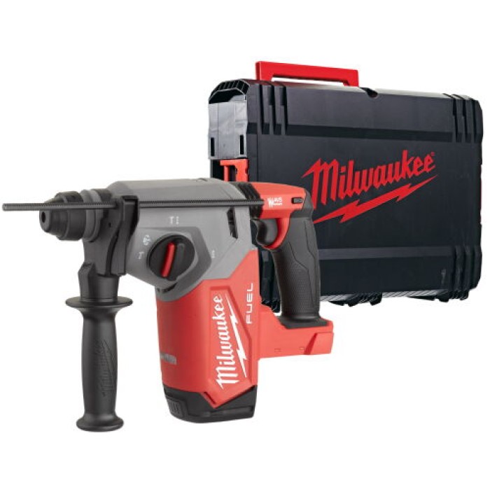 Перфоратор акумуляторний безщітковий SDS-PLUS MILWAUKEE, M18 FH-0X, 2,5Дж (каркас, HDкейс) Перфоратор акумуляторний безщітковий SDS-PLUS MILWAUKEE, M18 FH-0X, 2,5Дж (каркас, HDкейс)