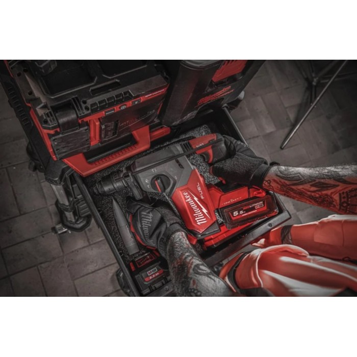 Перфоратор акумуляторний безщітковий SDS-PLUS MILWAUKEE, M18 ONEFHX-0, 2,5Дж (каркас) Перфоратор акумуляторний безщітковий SDS-PLUS MILWAUKEE, M18 ONEFHX-0, 2,5Дж (каркас)