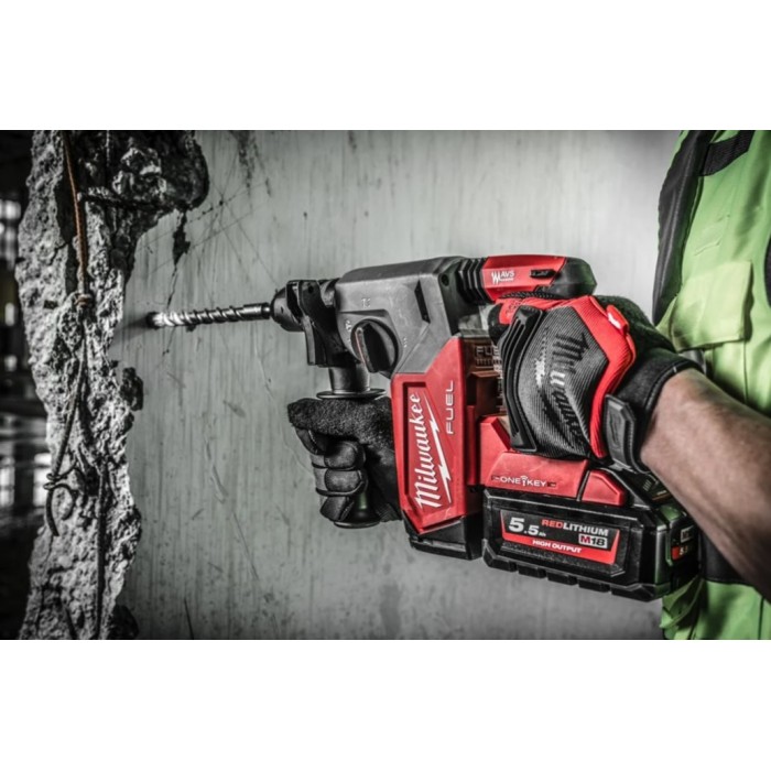 Перфоратор акумуляторний безщітковий SDS-PLUS MILWAUKEE, M18 ONEFHX-0, 2,5Дж (каркас) Перфоратор акумуляторний безщітковий SDS-PLUS MILWAUKEE, M18 ONEFHX-0, 2,5Дж (каркас)