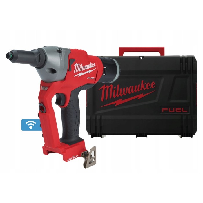 Заклепочник акумуляторний безщітковий MILWAUKEE M18 ONEFPRT-0X, діаметр заклепок 4,8-7,0мм (каркас, кліпса на ремінь. перехідник Заклепочник акумуляторний безщітковий MILWAUKEE M18 ONEFPRT-0X, діаметр заклепок 4,8-7,0мм (каркас, кліпса на ремінь. перехідник
