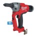 Заклепочник акумуляторний безщітковий MILWAUKEE M18 ONEFPRT-0X, діаметр заклепок 4,8-7,0мм (каркас, кліпса на ремінь. перехідник