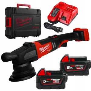 Машина полірувальна ексцентрикова акумуляторна безщіткова MILWAUKEE, M18 FROP15-502X, діаметр 125мм (зарядний.пристрій М12-18 FC