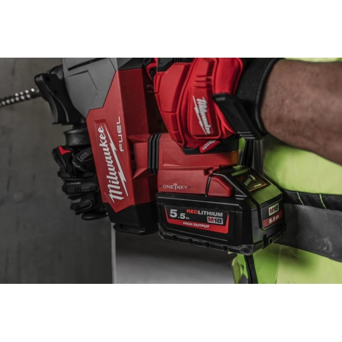 Перфоратор акумуляторний безщітковий SDS-PLUS MILWAUKEE, M18 ONEFHP-0X, 5Дж (каркас, HDкейс) Перфоратор акумуляторний безщітковий SDS-PLUS MILWAUKEE, M18 ONEFHP-0X, 5Дж (каркас, HDкейс)