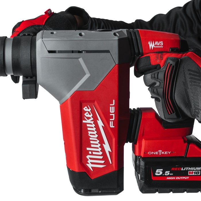 Перфоратор акумуляторний безщітковий SDS-PLUS MILWAUKEE, M18 ONEFHP-0X, 5Дж (каркас, HDкейс) Перфоратор акумуляторний безщітковий SDS-PLUS MILWAUKEE, M18 ONEFHP-0X, 5Дж (каркас, HDкейс)