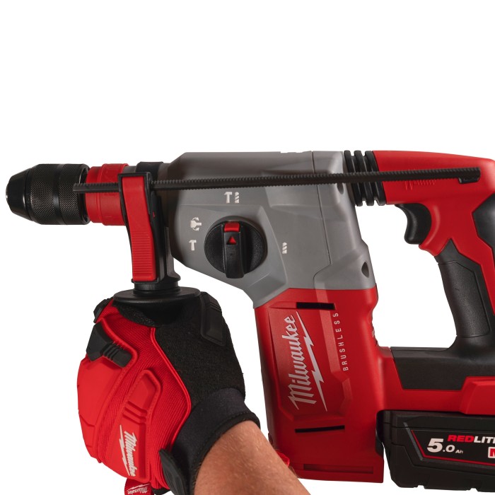 Перфоратор акумуляторний SDS-PLUS MILWAUKEE, M18 BLHX-502X, 2,3 Дж (зарядний пристрій M12-18 FC, 2 акумулятори М18 В5 5Аг, патро Перфоратор акумуляторний SDS-PLUS MILWAUKEE, M18 BLHX-502X, 2,3 Дж (зарядний пристрій M12-18 FC, 2 акумулятори М18 В5 5Аг, патро