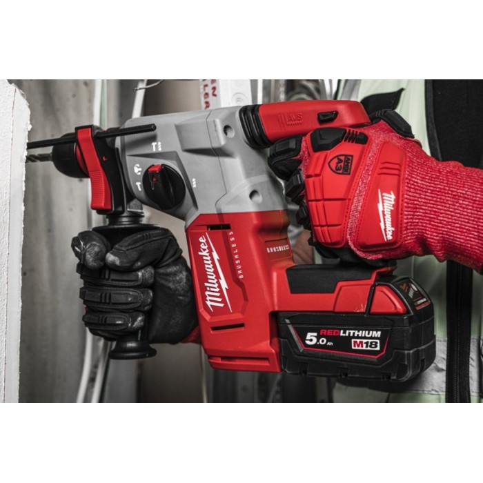 Перфоратор акумуляторний SDS-PLUS MILWAUKEE, M18 BLHX-502X, 2,3 Дж (зарядний пристрій M12-18 FC, 2 акумулятори М18 В5 5Аг, патро Перфоратор акумуляторний SDS-PLUS MILWAUKEE, M18 BLHX-502X, 2,3 Дж (зарядний пристрій M12-18 FC, 2 акумулятори М18 В5 5Аг, патро