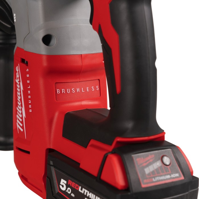 Перфоратор акумуляторний SDS-PLUS MILWAUKEE, M18 BLHX-502X, 2,3 Дж (зарядний пристрій M12-18 FC, 2 акумулятори М18 В5 5Аг, патро Перфоратор акумуляторний SDS-PLUS MILWAUKEE, M18 BLHX-502X, 2,3 Дж (зарядний пристрій M12-18 FC, 2 акумулятори М18 В5 5Аг, патро