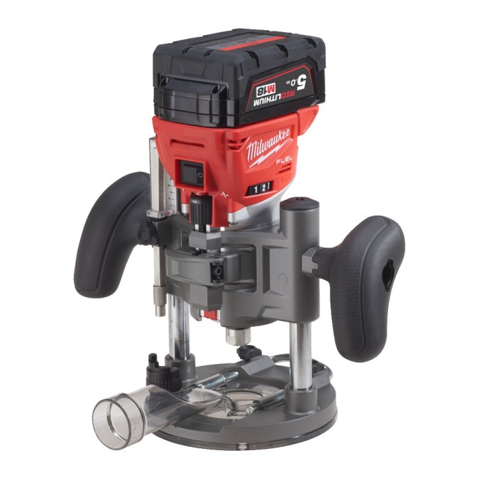 Фрезер кромкувальний акумулятрний MILWAUKEE, M18 FTR8-0X, цанга 6/8мм (насадки для відалення пилу 2шт, накладка 146мм, цанга 1х6 Фрезер кромкувальний акумулятрний MILWAUKEE, M18 FTR8-0X, цанга 6/8мм (насадки для відалення пилу 2шт, накладка 146мм, цанга 1х6