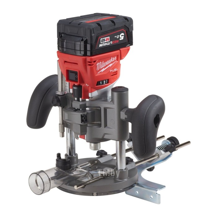 Фрезер кромкувальний акумулятрний MILWAUKEE, M18 FTR8-0X, цанга 6/8мм (насадки для відалення пилу 2шт, накладка 146мм, цанга 1х6 Фрезер кромкувальний акумулятрний MILWAUKEE, M18 FTR8-0X, цанга 6/8мм (насадки для відалення пилу 2шт, накладка 146мм, цанга 1х6