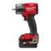Гайкокрут акумуляторний безщітковий 3/8'' MILWAUKEE, M18 FMTIW2F38-502X, 813Нм, з кільцем (зарядний пристрій M12-18 FC, 2 акумул