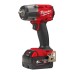 Гайкокрут акумуляторний безщітковий 3/8'' MILWAUKEE, M18 FMTIW2F38-502X, 813Нм, з кільцем (зарядний пристрій M12-18 FC, 2 акумул