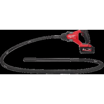 Вібратор занурювальний акумуляторний безщітковий MILWAUKEE, M18 FCVN24-551, 2,4м (зарядний пристрій M12-18 FC, 1 акумулятор М18