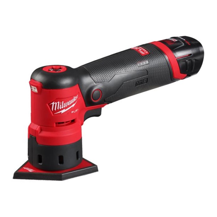 Шліфмашина вібраційна акумуляторна безщіткова MILWAUKEE, M12 FDSS-422X (зарядний пристрій С12 С, 1 акумулятор М12 В2 2Аг, 1 акум Шліфмашина вібраційна акумуляторна безщіткова MILWAUKEE, M12 FDSS-422X (зарядний пристрій С12 С, 1 акумулятор М12 В2 2Аг, 1 акум
