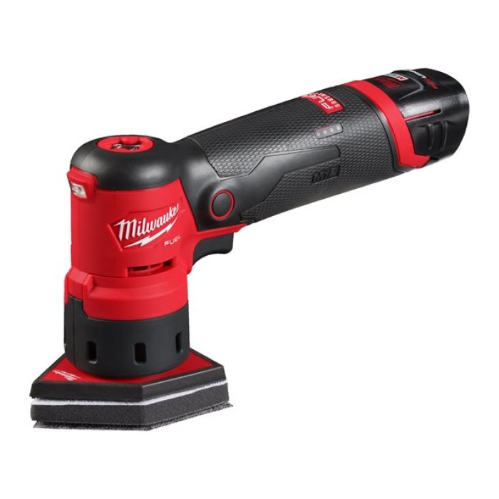 Шліфмашина вібраційна акумуляторна безщіткова MILWAUKEE, M12 FDSS-422X (зарядний пристрій С12 С, 1 акумулятор М12 В2 2Аг, 1 акум Шліфмашина вібраційна акумуляторна безщіткова MILWAUKEE, M12 FDSS-422X (зарядний пристрій С12 С, 1 акумулятор М12 В2 2Аг, 1 акум