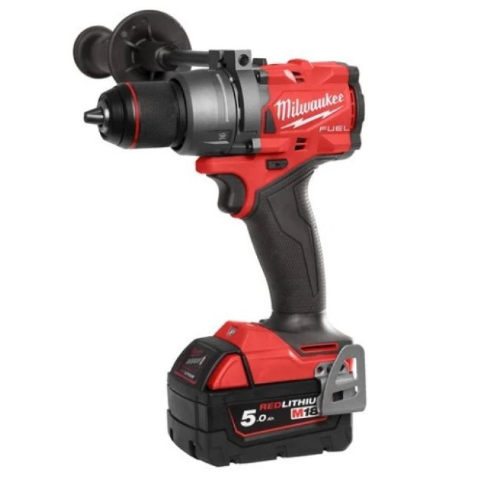 Дриль-шуруповерт з ударом акумуляторний безщітковий MILWAUKEE, M18 FPD3-0X, 158Нм (каркас, кліпса для реміня, бічна рукоять, НDк Дриль-шуруповерт з ударом акумуляторний безщітковий MILWAUKEE, M18 FPD3-0X, 158Нм (каркас, кліпса для реміня, бічна рукоять, НDк