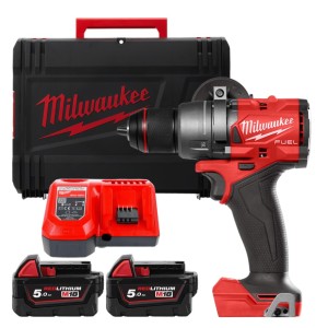 Дриль-шурупокрут з ударом акумуляторний безщітковий MILWAUKEE, M18 FPD3-502X, 158Нм (зарядний пристрій М12-18 FC, 2 акумулятори