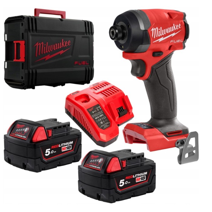 Шуруповерт ударний акумуляторний безщітковий MILWAUKEE, M18 FID3-502X, 226Нм (зарядний пристрій M12-18 FC, 2 акумулятори М18 В5 Шуруповерт ударний акумуляторний безщітковий MILWAUKEE, M18 FID3-502X, 226Нм (зарядний пристрій M12-18 FC, 2 акумулятори М18 В5