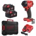 Шуруповерт ударний акумуляторний безщітковий MILWAUKEE, M18 FID3-502X, 226Нм (зарядний пристрій M12-18 FC, 2 акумулятори М18 В5