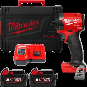 Шурупокрут ударний акумуляторний безщітковий MILWAUKEE, M18 FID3-502X, 226Нм (зарядний пристрій M12-18 FC, 2 акумулятори М18 В5
