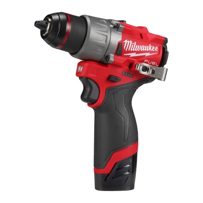 Дриль-шуруповерт акумуляторний безщітковий MILWAUKEE, M12 FDD2-202X (зарядний пристрій С12 С, 2 акумулятори М12 В2 2Аг, кліпса д Дриль-шуруповерт акумуляторний безщітковий MILWAUKEE, M12 FDD2-202X (зарядний пристрій С12 С, 2 акумулятори М12 В2 2Аг, кліпса д