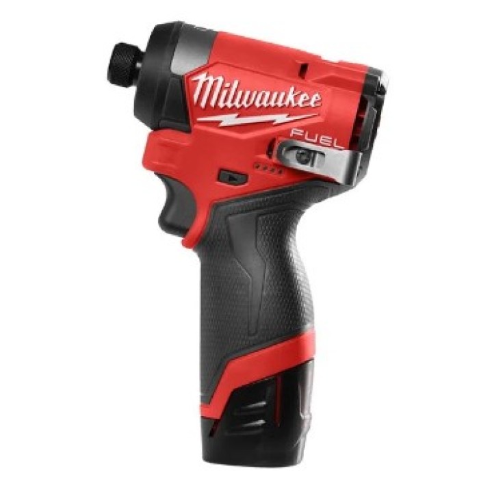 Шуруповерт ударний акумуляторний безщітковий 1/4'' HEX MILWAUKEE, M12 FID2-202Х, 170Нм (зарядний пристрій С12 С, 2 акумулятори М Шуруповерт ударний акумуляторний безщітковий 1/4'' HEX MILWAUKEE, M12 FID2-202Х, 170Нм (зарядний пристрій С12 С, 2 акумулятори М