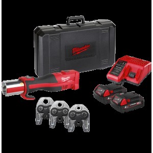 Обтискач гідравлічний акумуляторний для труб MILWAUKEE, M18 BLHPT-202C GEBERIT (зарядний пристрій М12-18 C, 2 акумулятори М18 В2