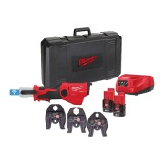 Обтискач гідравлічний акумуляторний для труб MILWAUKEE, M12 ONEHPT-202C V-SET2 (зарядний пристрій С12 С, 2 акумулятори М12 В2 2А