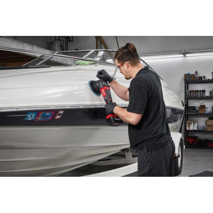 Машина полірувальна акумуляторна ексцентрикова безщіткова MILWAUKEE, M18 FROP15-502X KIT, діаметр 125мм (зарядний пристрій M12-1 Машина полірувальна акумуляторна ексцентрикова безщіткова MILWAUKEE, M18 FROP15-502X KIT, діаметр 125мм (зарядний пристрій M12-1