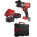 Дриль-шуруповерт з ударом акумуляторний безщітковий MILWAUKEE, M18 FPD3-402С, 158Нм (зарядний пристрій М12-18 С, 2 акумулятори М