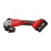 Шліфмашина кутова акумуляторна безщіткова MILWAUKEE, M18 BLSAG125X-402X, 800Вт, діаметр 125мм (зарядний.пристрій М12-18 С, 2 аку