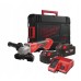 Шліфмашина кутова акумуляторна безщіткова MILWAUKEE, M18 BLSAG125X-402X, 800Вт, діаметр 125мм (зарядний.пристрій М12-18 С, 2 аку