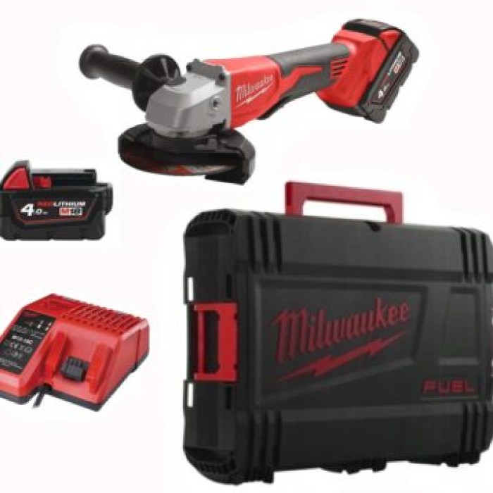 Шліфмашина кутова - болгарка акумуляторна безщіткова MILWAUKEE, M18 BLSAG125XPD-402X, діаметр 125мм (зарядний пристрій М12-18 С, Шліфмашина кутова - болгарка акумуляторна безщіткова MILWAUKEE, M18 BLSAG125XPD-402X, діаметр 125мм (зарядний пристрій М12-18 С,