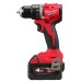 Дриль-шуруповерт акумуляторний безщітковий MILWAUKEE, M18 BLDDRC-402C, 60,5Нм (зарядний пристрій М12-18 С, 2 акумулятори М18 В4