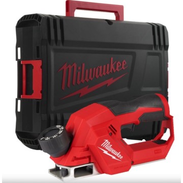 Рубанок акумуляторний безщітковий MILWAUKEE, M12 BLP-0X (каркас+HDкейс)