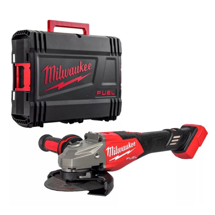 Шліфмашина кутова - болгарка акумуляторна безщіткова MILWAUKEE, M18 FHSAG125XB2-0X, 1800 Вт, діаметр 125мм (каркас, антивібрацій Шліфмашина кутова - болгарка акумуляторна безщіткова MILWAUKEE, M18 FHSAG125XB2-0X, 1800 Вт, діаметр 125мм (каркас, антивібрацій