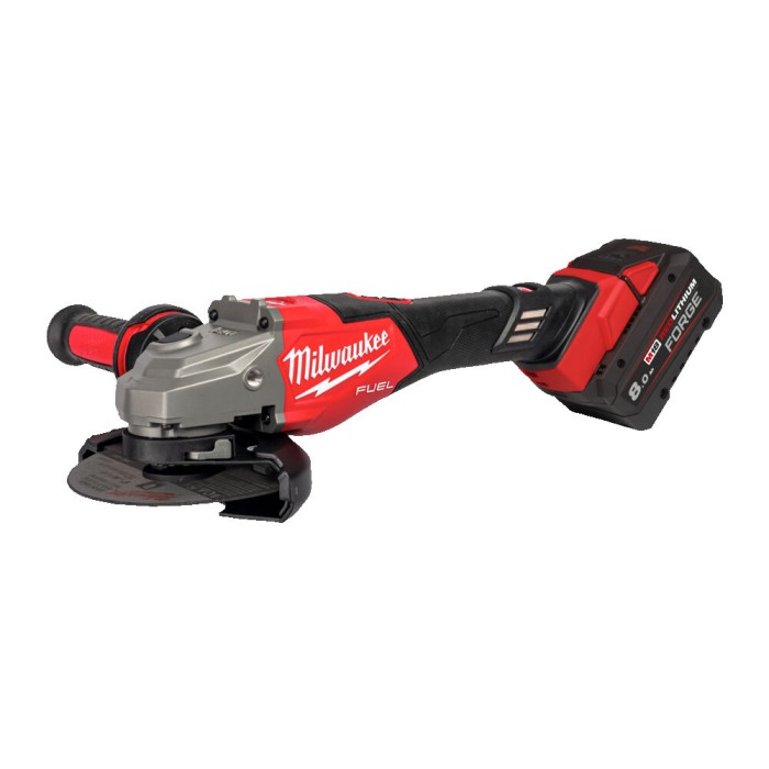 Шліфмашина кутова - болгарка акумуляторна безщіткова MILWAUKEE, M18 FHSAG125XB2-802X, 1800Вт діаметр 125мм (зарядний пристрій M1 Шліфмашина кутова - болгарка акумуляторна безщіткова MILWAUKEE, M18 FHSAG125XB2-802X, 1800Вт діаметр 125мм (зарядний пристрій M1